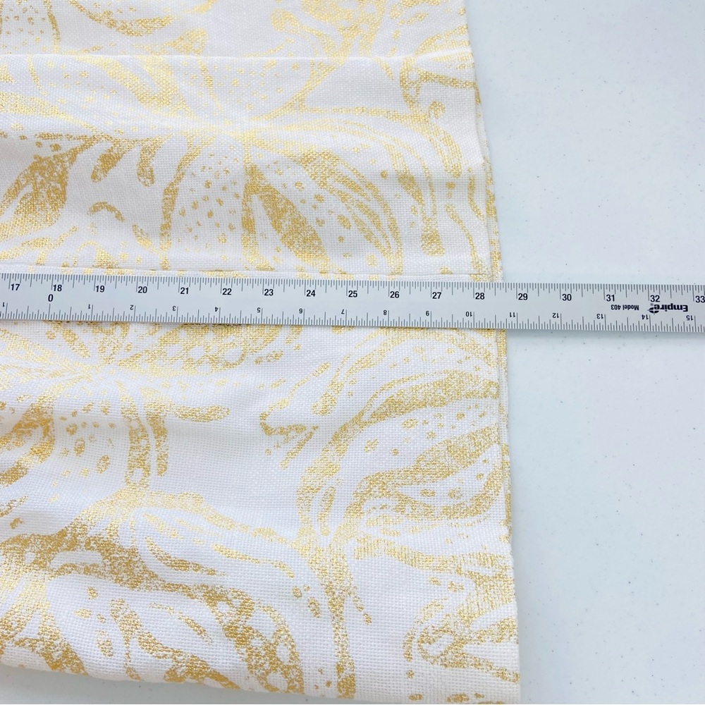 Lilly Pulitzer‎ Laidle Dress Women’s 10 Gold Metallic Shift Beaded V-Neck - Picture 15 of 15
